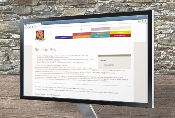 Site web- vue n°1 -Réseau Psy