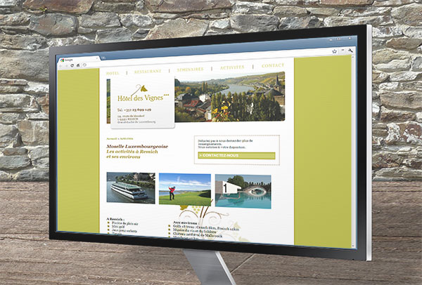 Site web- vue n°3 -Hôtel des Vignes