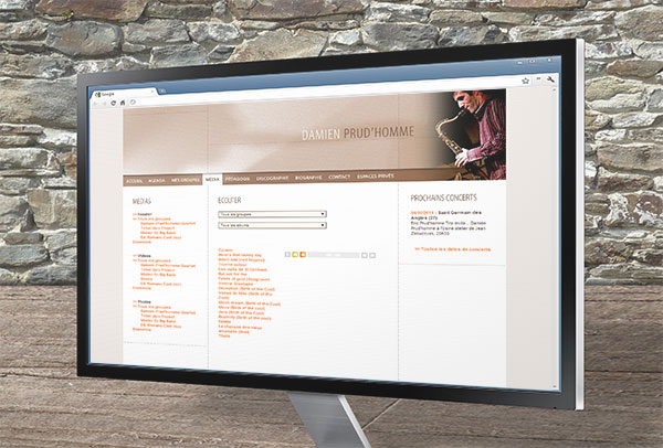 Site web- vue n°1 -Damien Prud'homme