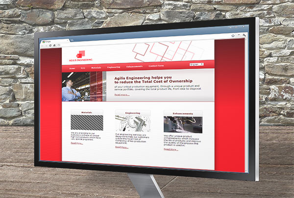 Site web- vue n°1 -Agilis Engineering